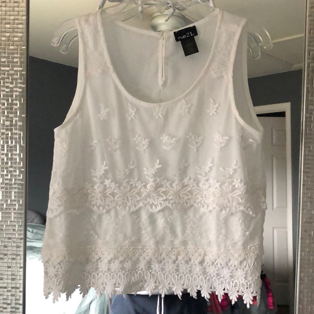Lace tank top